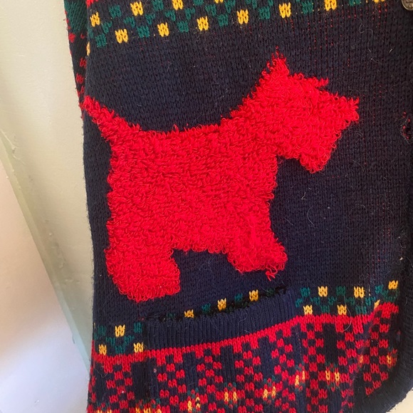 •Vintage• Tally-Ho Scottie Dog Sweater - Picture 2 of 5